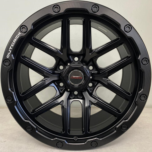 18" ALINE BOUNTY (18X9.5J/6-139) ET0 STBLK RIVET