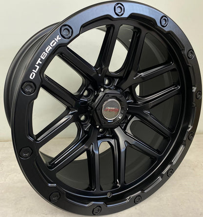 18" ALINE BOUNTY (18X9.5J/6-139) ET0 STBLK RIVET