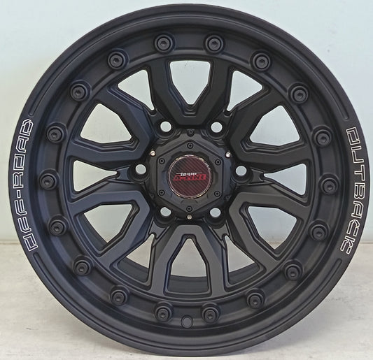 16" ALINE WARRIOR (16X8.5/6-139) STBLK