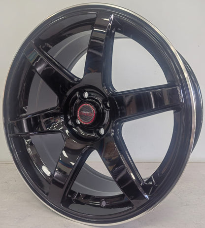 17" ALINE ACID (17X8J/4-100) ET35 SLBLK