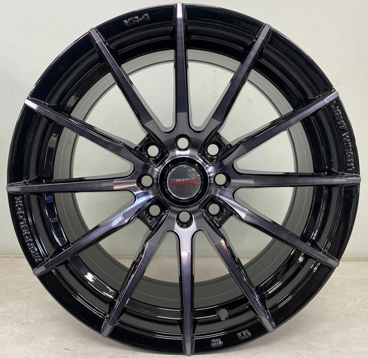 15" ALINE ZEST (15X7J/4-100/114) ET32 BLK DARK TNT