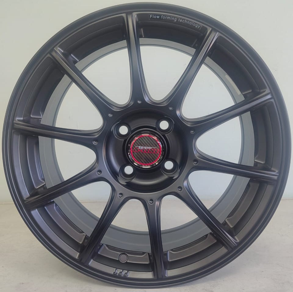 16" ALINE HYPE (16X7J/4-100) ET35 SLBLK FLO FORM