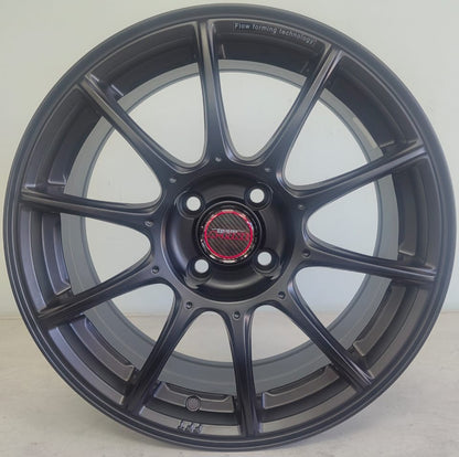 16" ALINE HYPE (16X7J/4-100) ET35 SLBLK FLO FORM