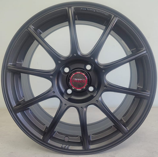 16" ALINE HYPE (16X7J/4-100) ET35 SLBLK FLO FORM